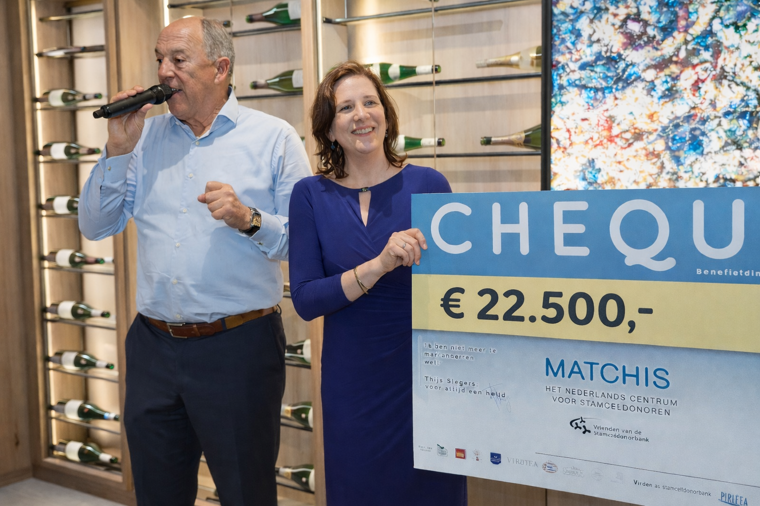 Benefiet diner vrienden van de stamceldonorbank Mathieu en Sonja