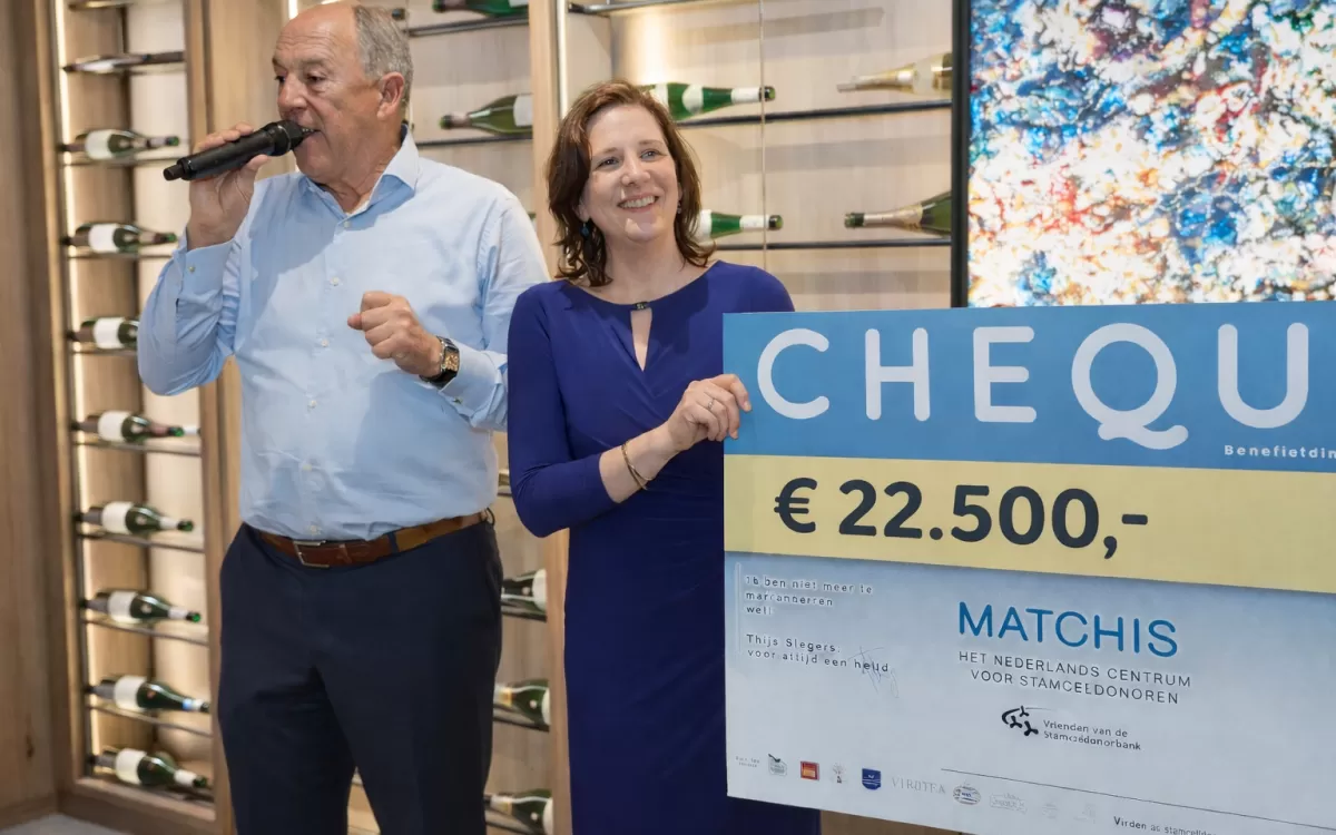 Benefiet diner vrienden van de stamceldonorbank Mathieu en Sonja